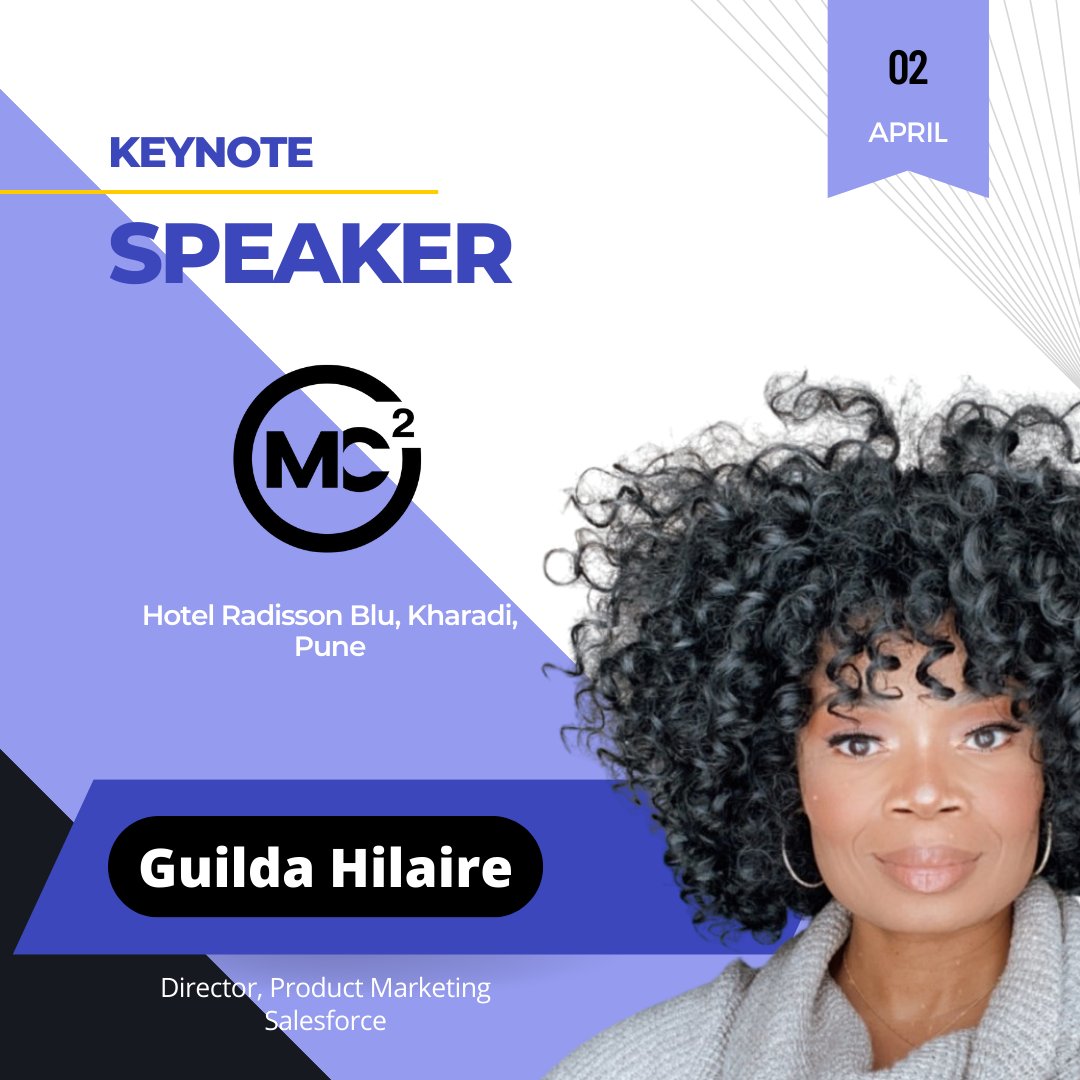 We are beyond excited to announce our Keynote Speaker @justguilda Guilda joined us for our inaugural event in Jaipur, 2022, energized it with her presence, left the trailblazers with inspiration. This year, its gonna be no less. @MarketingCloud #momentmarketer #marketingchampion