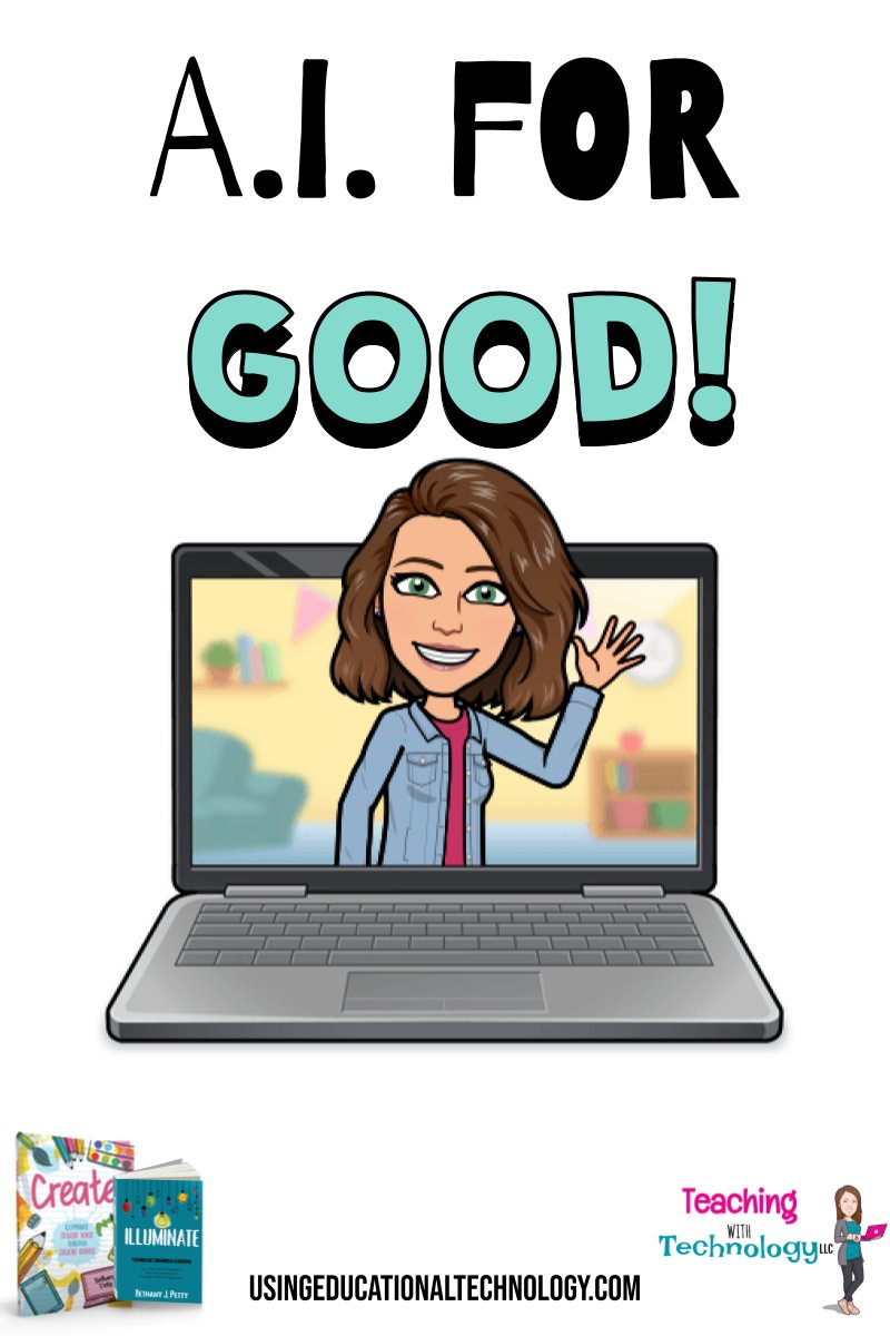 Bethany_Petty's tweet image. ⭐️⭐️ NEW POST! Check out these 4 ideas for using AI for GOOD! buff.ly/3yO4zEs

#edchat #edtech #createbook #IlluminateED #dbcincbooks #aieducation #moteachers #teachertwitter