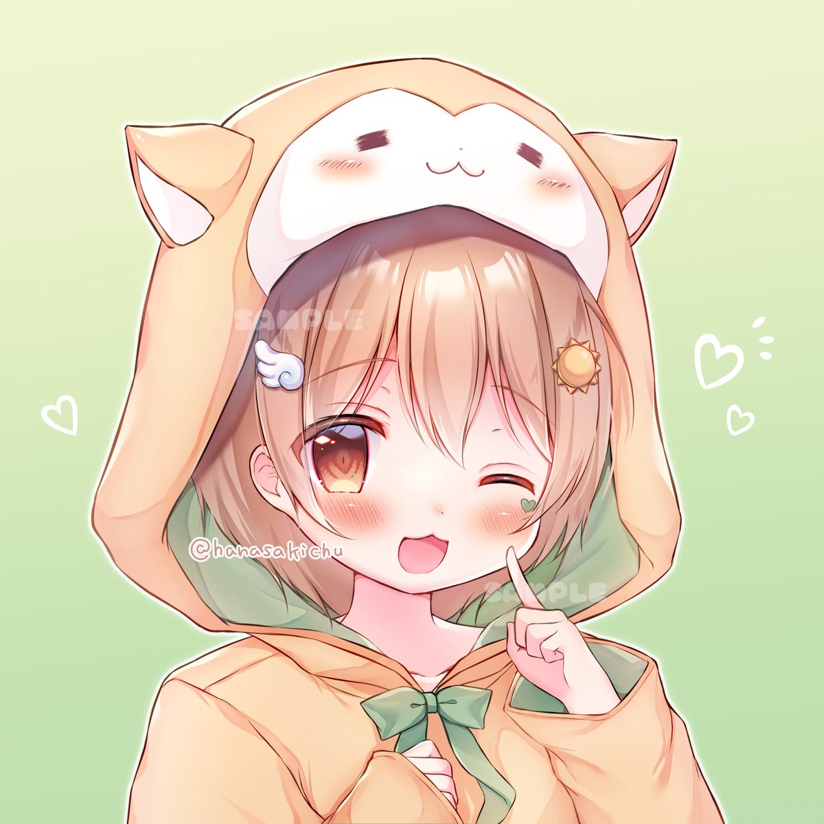 「【お仕事告知】Vtuberはるかぜえそらさんの新アイコン&グッズイラストを担当さ」|花咲ちゆ🐇🎨お仕事募集中(Vtuberさきちゅ)のイラスト