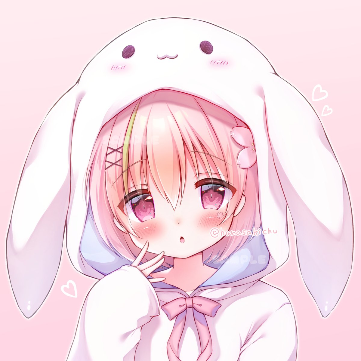 「【お仕事告知】Vtuberはるかぜえそらさんの新アイコン&グッズイラストを担当さ」|花咲ちゆ🐇🎨お仕事募集中(Vtuberさきちゅ)のイラスト