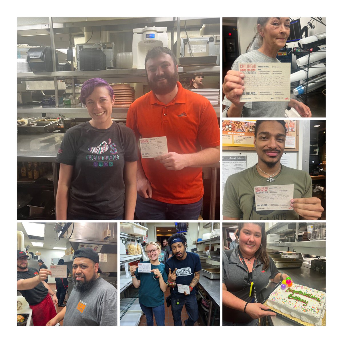 DBell2017's tweet photo. When you have a Great Team you got to show them some #chilislove. Lot of love for these amazing team members with the Chattanooga ATL Blitz. #BeastinSE @dylansamuel9310 @ARoberts0525 @rhyman101 @TealKahn @Nikki74558227 https://t.co/4YQs0gh5Yq