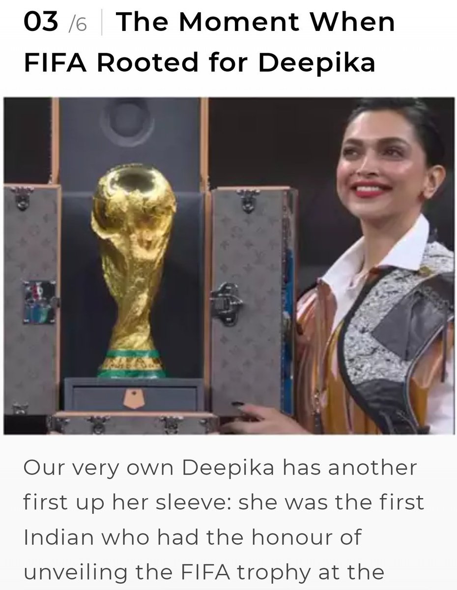 deepikaniru's tweet photo. Global Phenomenon @deepikapadukone stunning natural Beauty at the red carpet of #Oscars95 #FIFAWorldCup #cannesrymember #DeepikaAtOscars #100time most influence 💓🇮🇳🙏 https://t.co/sTpKzWXceS