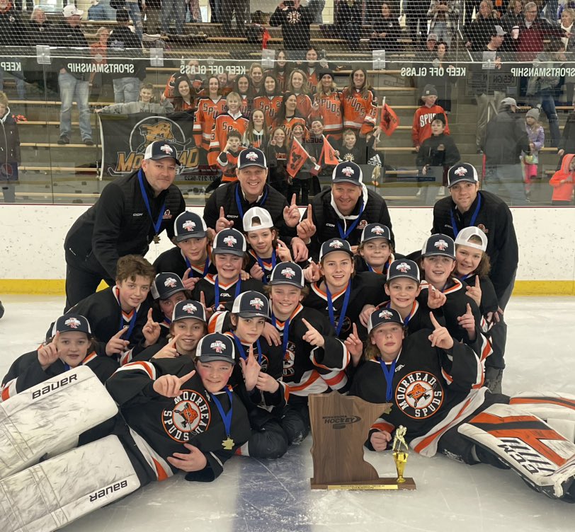 FINAL FINAL State Tournament update:

15U B - RUNNER UP: Mhd 1 OMG 2
Bantam AA - RUNNER UP: Mhd 2 Edina 3 (2OT)
Peewee AA - CHAMPIONS: Mhd 2 OMG 1
JG B - CHAMPIONS: Mhd 4 Hill Murray 2

What a year for all the these teams!