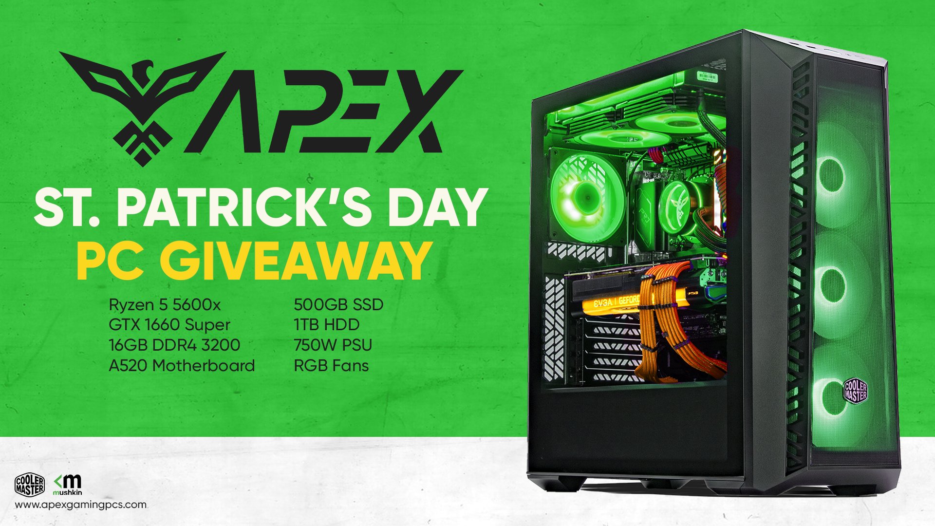 Apex Gaming PCs on Twitter: "🍀Your luck just kicked in. Apex Gaming PCs