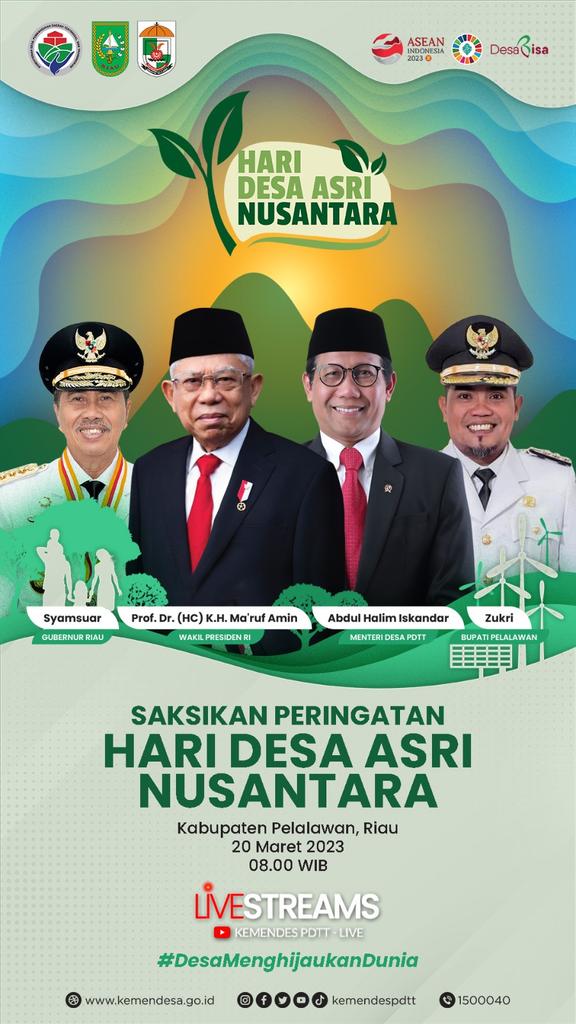 LilisRitonga's tweet photo. Peringatan Hari Desa Asri Nusantara Se Indonesia untuk 8 Juta pohon
#HariDesaAsriNusantara
@jokowi 
@halimiskandarnu
@Kemendespdtt
@malik_haramain
@imansyukri
@taufikmadjid71
@yusradaridesa 
@azzameldzikrie 
@tppkemendes https://t.co/7MYEKj1FZS