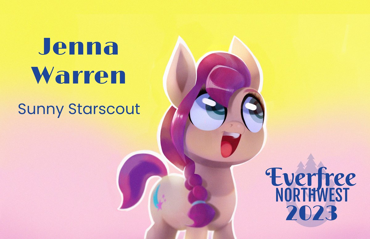 Our next VIP Guest is a lively earth pony who loves making new friends. Please join us in welcoming @_jennawarren back again for #EFNW2023 ! To learn more about Jenna and our other Guests of Honor, head to: everfreenw.com/guests/