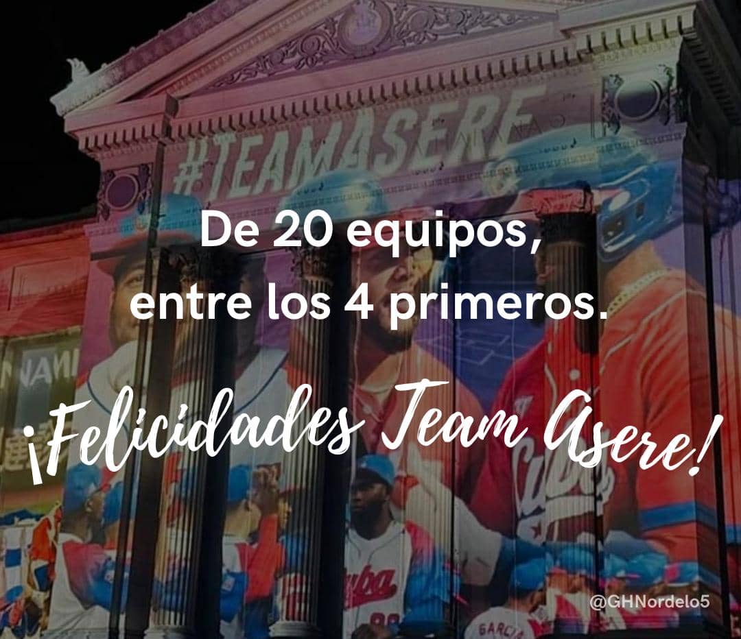 ¡Felicidades #TeamAsere! #Cuba #elCubaClasico #CDRCuba