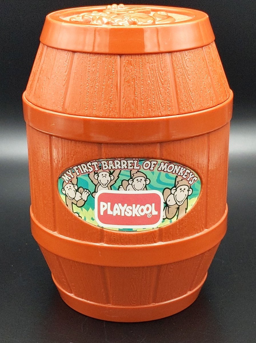 Excited to share the latest addition to my #etsy shop: PLAYSKOOL My First Barrel of Monkeys - 1998 Hasbro Inc. etsy.me/3llIzhh #vintagetoys #vintagegames #barrelofmonkeys #vintageplayskool #monkeygame #vintagehasbro #barrelmonkeystoy #linkingmonkeys #barrelmonk