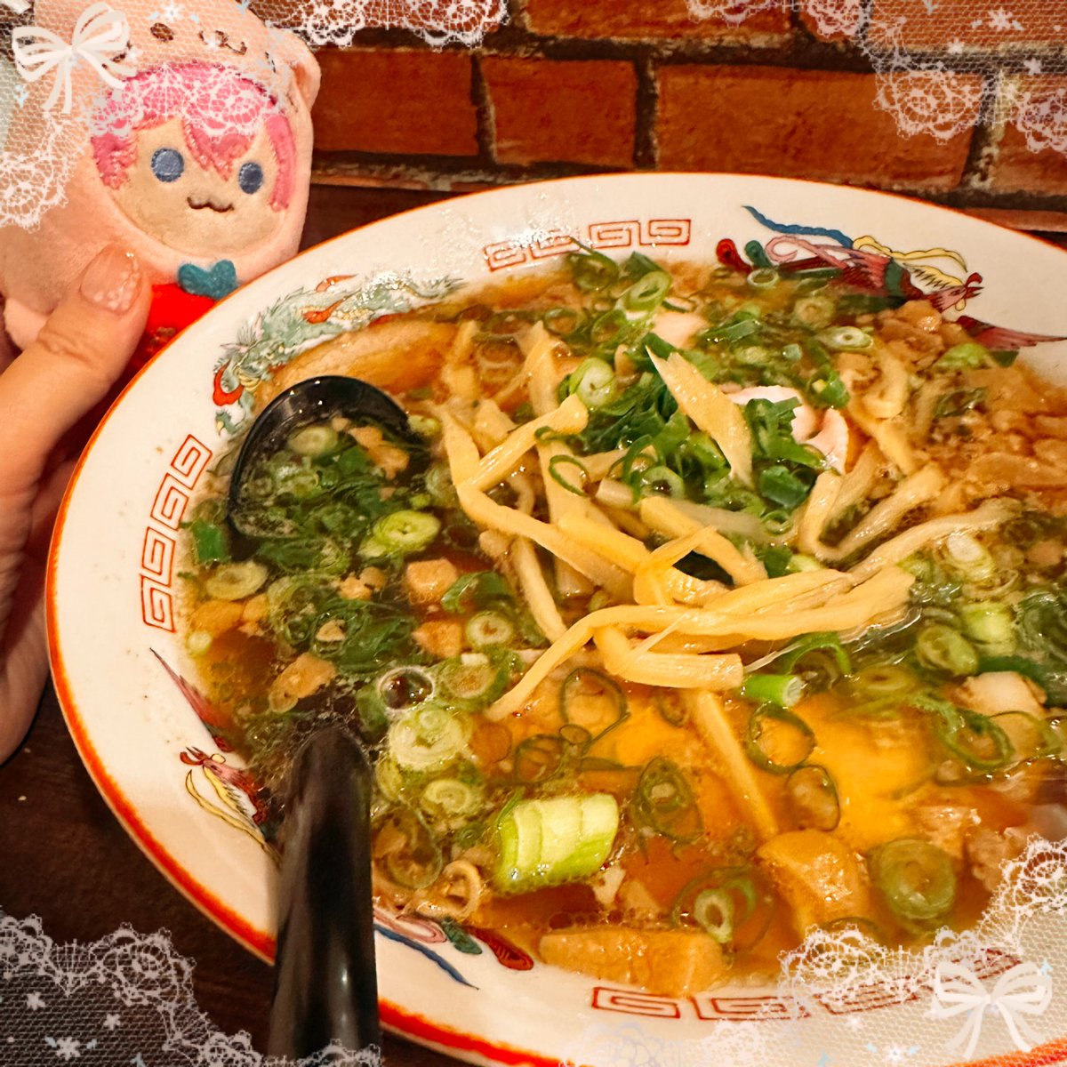 megurine luka food food focus spring onion minigirl noodles chopsticks pink hair  illustration images