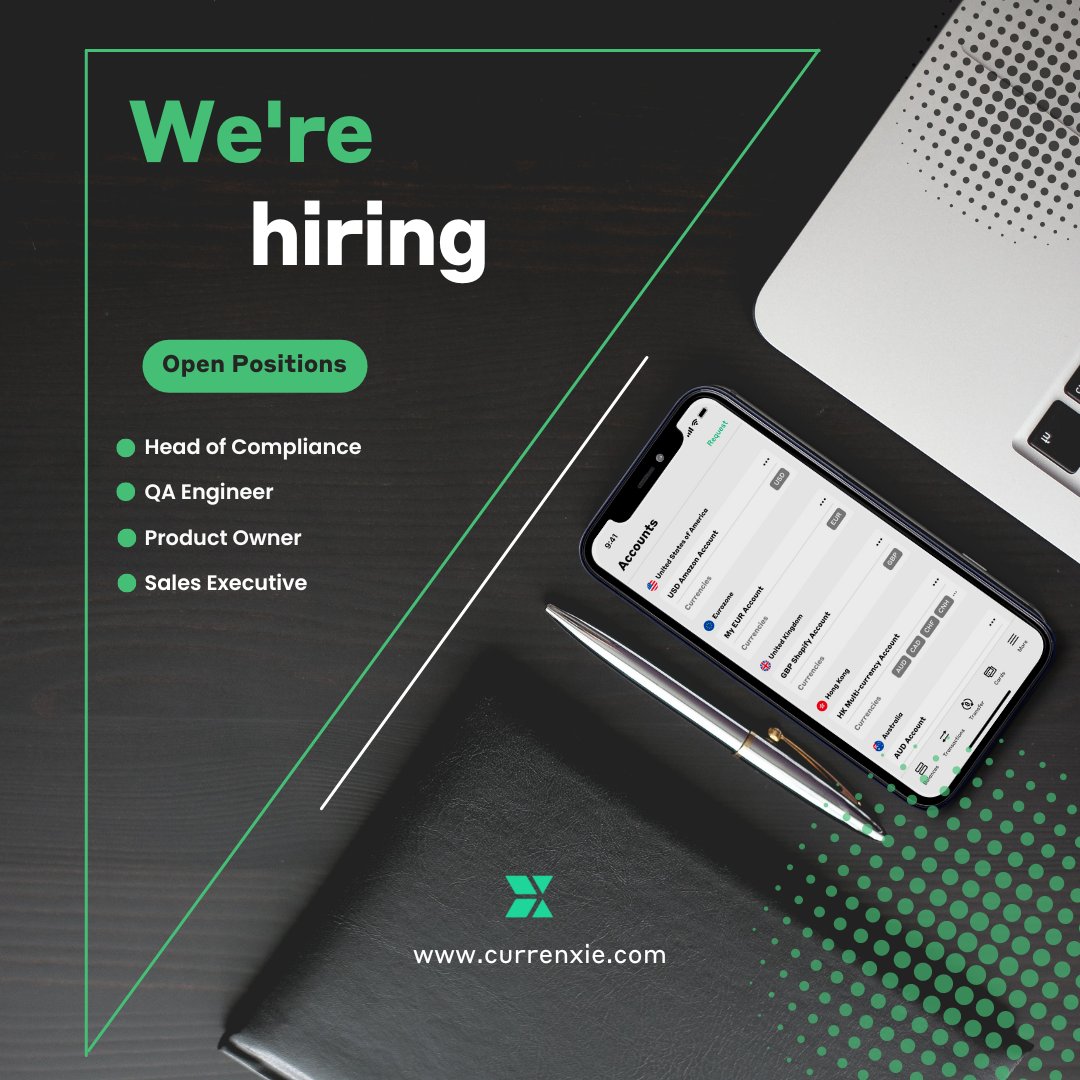 Are you a sincere and dependable individual who values bold, innovative and clever thinking? We're actively hiring for multiple roles! 

Check out our latest openings and apply today! currenxie.com/en-hk/company/…

#WeAreHiring #Hiring #CareerOpportunities