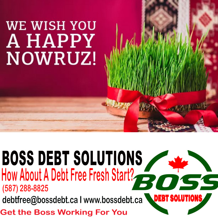 BossDebt's tweet photo. Happy Nowruz
Debt is Manageable
Boss can help you DEBT FREE FRESH START
#BOSS #debtsolutions #debtrelief #debtfree #payingoffdebt #debtelimination #YYC #Calgary #financialfreedom
Get the BOSS Working For You https://t.co/ekYc4WWBDI