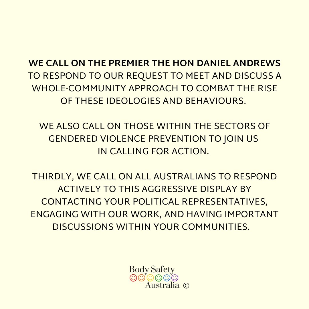 We have posted a position statement on our Instagram condemning the disturbing displays of anti-trans and neo-Nazi demonstrators in Melbourne this past weekend. Link below.

instagram.com/p/Cp_l1XBrwLY/…