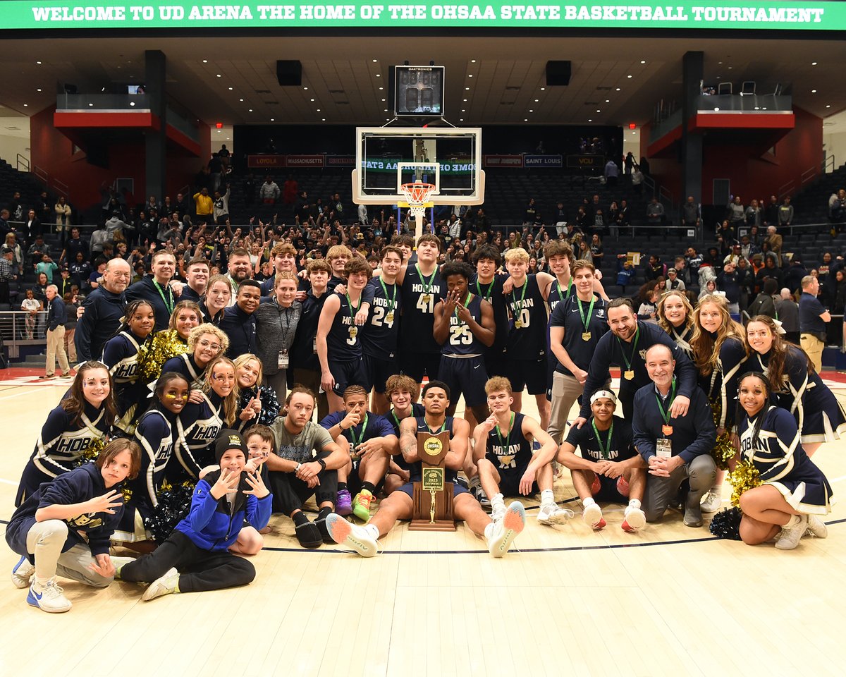 HobanAthletics's tweet photo. 🏀🏆 The Knights are Division I State Champions! Thank you to Coach T.K. Griffith ’89, coaches and team for an amazing season! #GoKnights @HobanBasketball https://t.co/llS2WGpBUY
