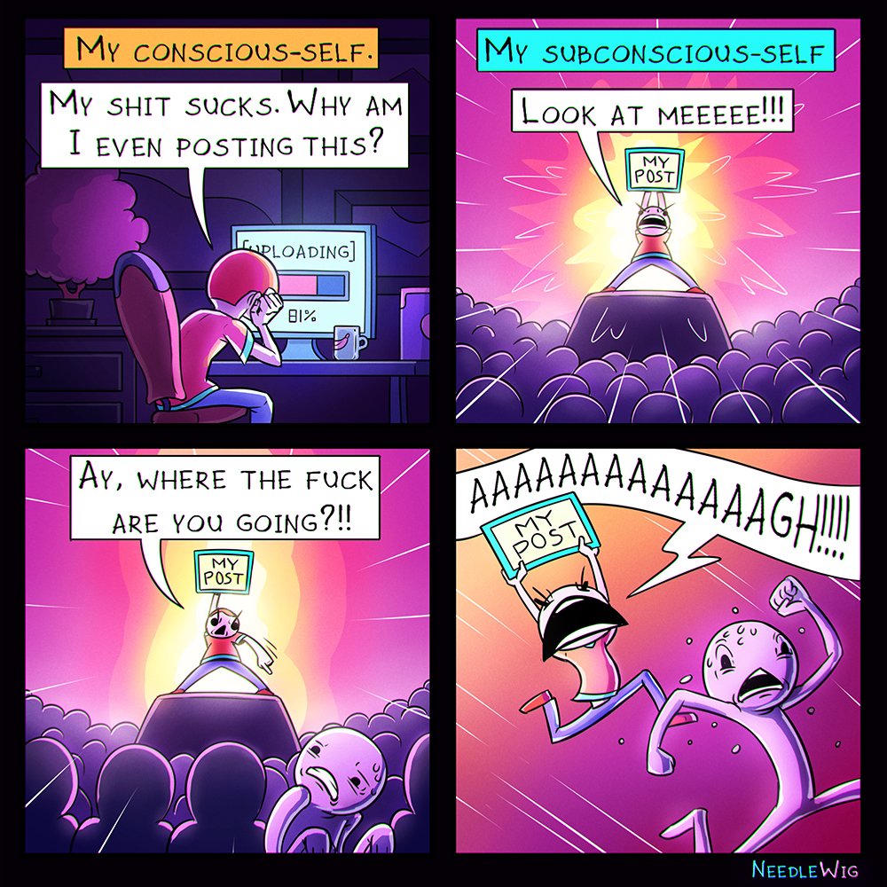 NeedleWig's tweet photo. Look at me

#comic #webcomic #art #comicstrip #conscious #subconscious #post https://t.co/k39FWzfhj2
