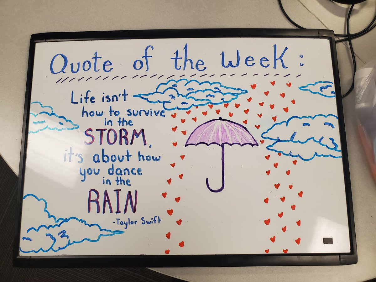 So each week I make a 'quote of the week' board at work, and of course, I had to make this one in honor of @taylorswift13 starting her Era's tour!! @taylornation13