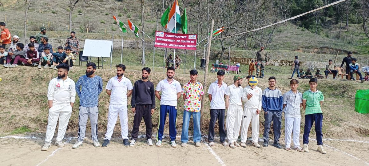 #Indian Army organised a Friendly Volleyball Match for boys of Kandi at Tarats ground.#G20
#Kashmir #IndianArmy
#HumsayaHainHum #FutureofKashmir
#ProsperousKashmir #bolu #นิกกี้ก้อย #WBC準々決勝 #TREASURE_HELLOinJKT #ShadowAndBone #WBC2003 #หน้ากากกิเลน #mcrmelbourne #