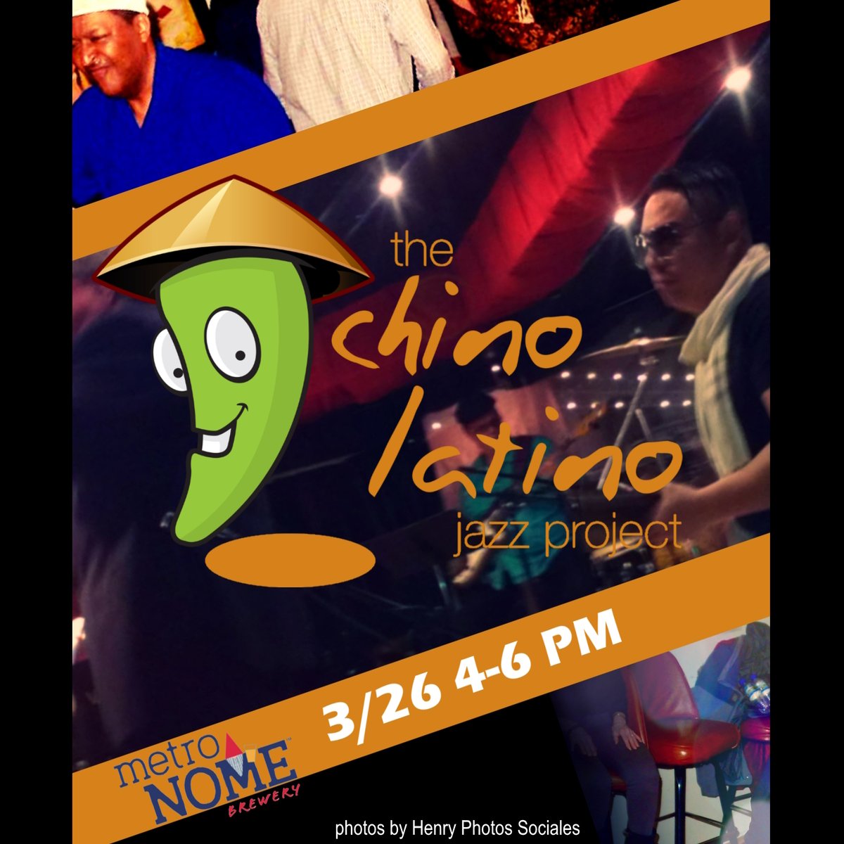 ppshu's tweet photo. Chino Latino Jazz Project performs at MetroNOME Brewery this coming Sunday 3/26 4 PM! Free Cover. https://t.co/SdlchJZPgm https://t.co/CmQU6m6ePm