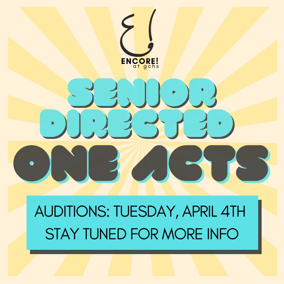 ENCORE! at GCHS tweet media