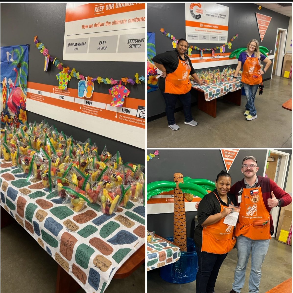 6512- Last day of our success celebration. Enjoying some delicious  fruit cups.  Thanks to all of our associates for their dedication and let's sale, sale. <a href="/fmm425/">Frank Madecki</a>  <a href="/GreggO6512/">Ortiz</a>  <a href="/ChrisHa33978925/">Chris Hays</a>  <a href="/THDLuisC/">Luis Cardenas</a> <a href="/Ade_THD/">Ade O</a>