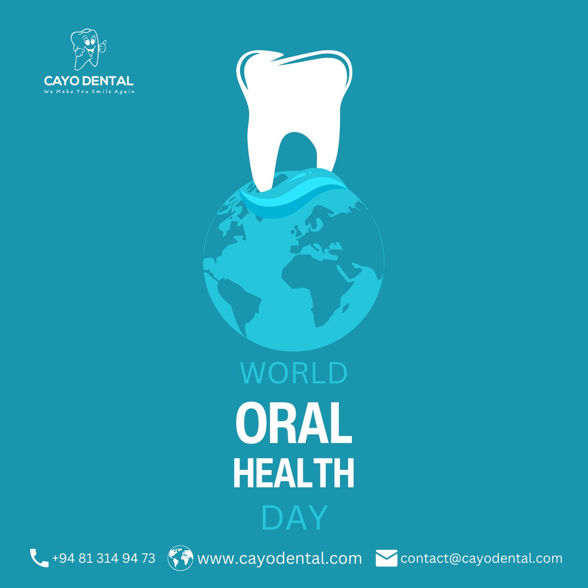 DentalCayo's tweet photo. Every year on March 20th World Oral Health Day encourages people around the world to make a pledge to look after their oral health.

#WorldOralHealthDay #worldoralhealthday2023 #worldoralhealth #worldoral #cayo #cayodental #cayodentalkandy #dental #dentist #peradeniyadental https://t.co/NL6Cb5Y7OX
