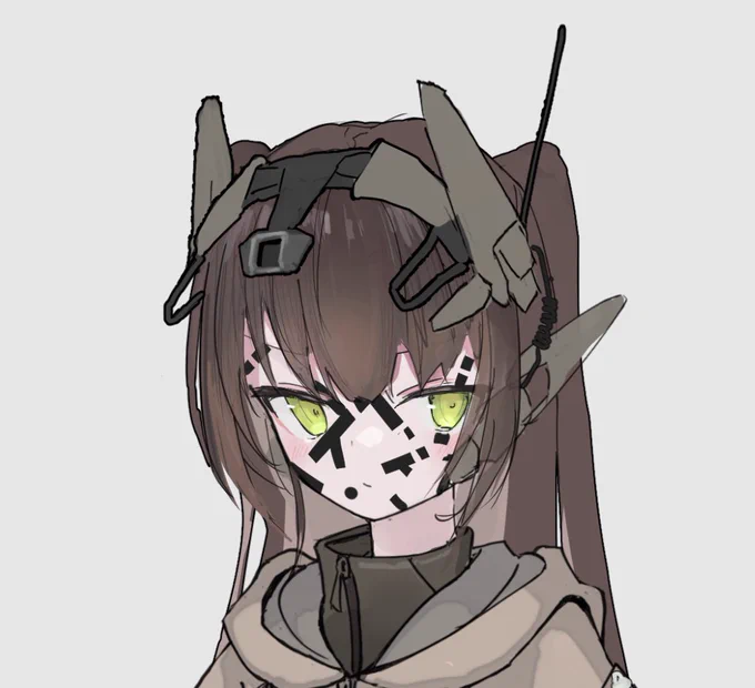 反AI学習/顔認識メイク 