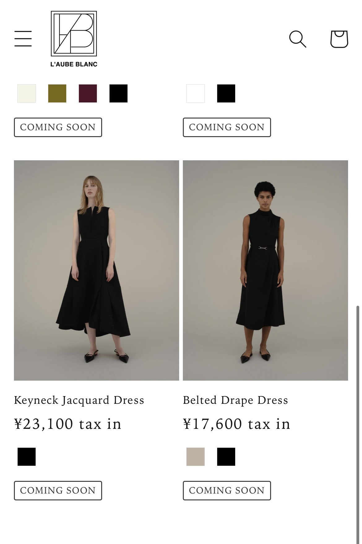 大人気☆ (新品)laube blanc Keyneck Jacquard Dress | maximise.mu