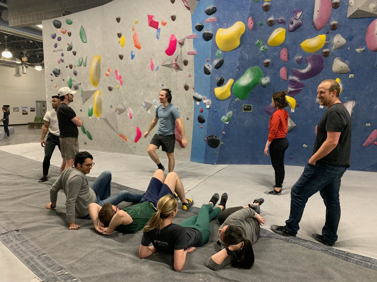 UtahUroRes's tweet photo. 🤩 Another fun @UtahUrology resident wellness activity today with indoor rock climbing!! Found some new talents! Special thanks to Miko, our PGY-2 for coordinating this and @UofUGME for funding! https://t.co/sIDLKWfPWv