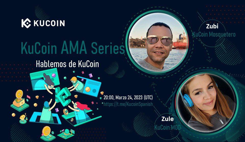 Zulecrypto's tweet photo. Únete KuCoin AMA #TeamZZ
🗣 Hablemos de KuCoin
👉Que es el token nativo de KuCoin (KCS) 👈
⏰ Fecha: 20:00 Marzo 24, 2023 (UTC)
📍 Lugar: @KucoinSpanish
@KucoinSpain
@Enekoas
@ZubiCryptoKCS
#KuCoinAMA https://t.co/4rgLKNczCM