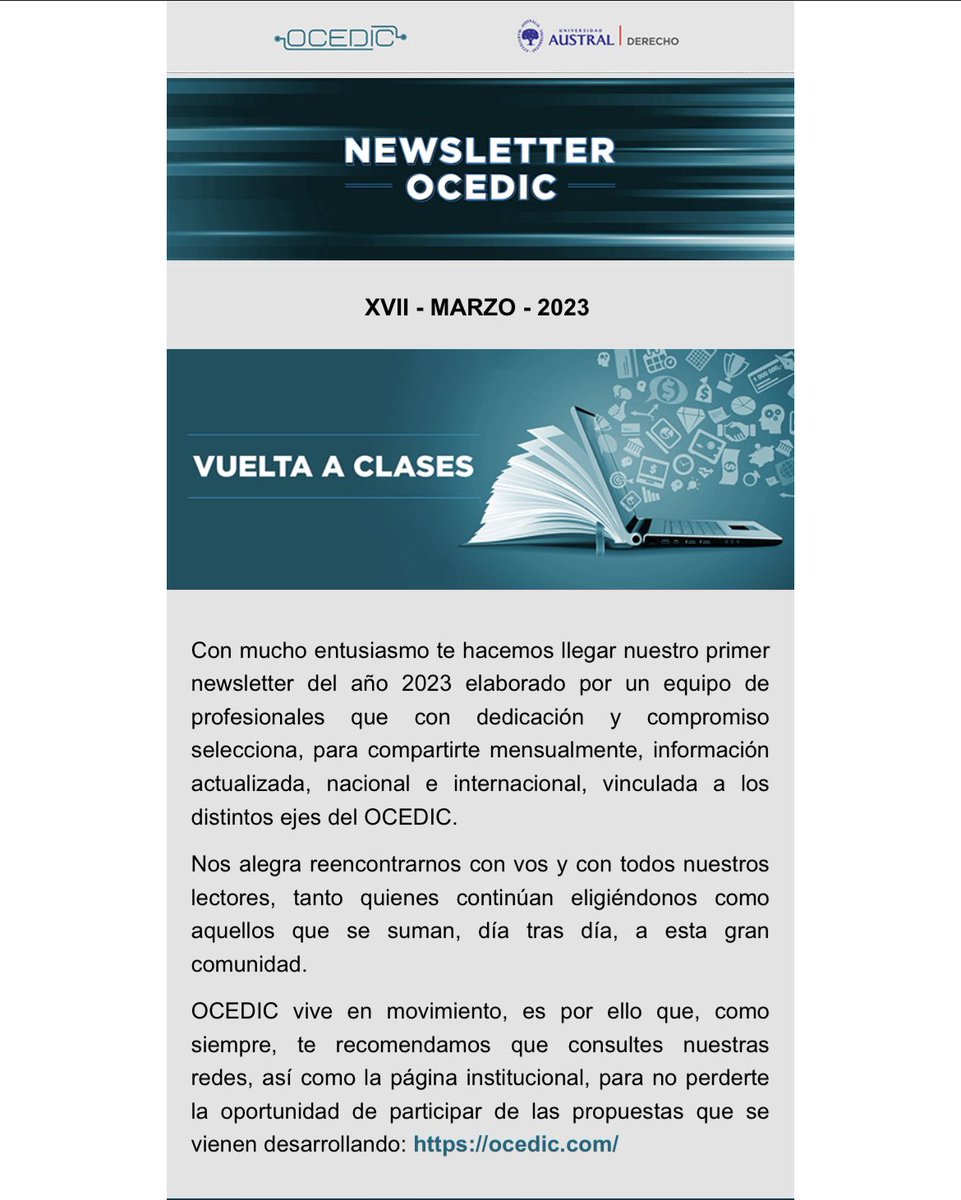AnaZolezziMir's tweet photo. Comienza una nueva semana y si aún no leíste el primer Newsletter del año del OCEDIC, entrá acá https://t.co/Q26C5fL0Nt  y entérate de las últimas novedades del mes en materia de cibercrimen! 💥

@ocedic @danydupuyok @cataneme @DeniseGross @loupetrecola https://t.co/rf035qtRiu