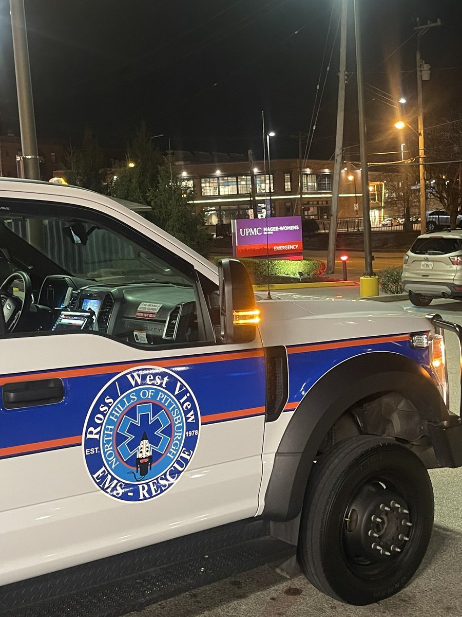RossWestViewEMS's tweet photo. Nice cool Sunday night at UPMC Magee in Oakland! Our crews have answered nearly 30 calls for service since 0800 this morning!! https://t.co/gcpCXpmNqj