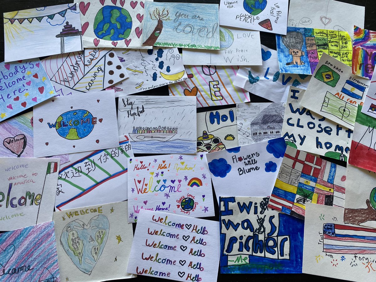lori_huntsman's tweet photo. Almost halfway to our goal! @SpreckelsSD Wildcats are creating heartfelt postcards for @studentsrebuild #DoubleDays #WelcomingRefugeesProject #MakingADifference
Weโre all connected ๐
https://t.co/5QNJg3iwDq https://t.co/sGChyBdVz6