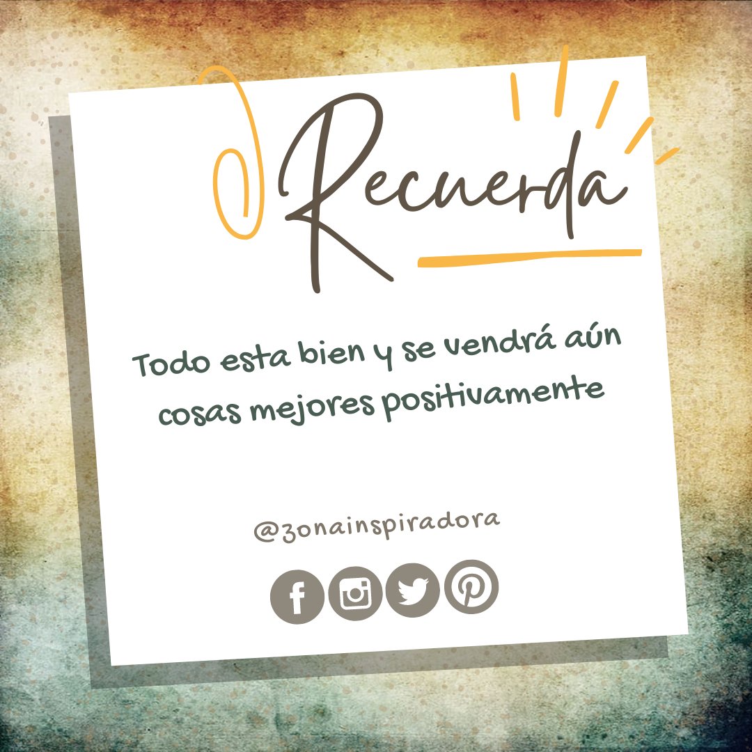 Recuerda...✨
Todo esta bien y se vendrá aún cosas mejores positivamente.
.  
#zonainspiradora4 #laprodundidadelospensamientos #positivevibes #positive #Gracias #Gracias #Gracias #hoy #hechoesta #PositiveEnergy #soyvaliente #positivosiempre #todoestarabien