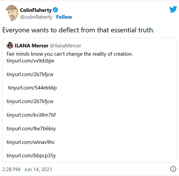 IlanaMercer's tweet photo. I was first to argue systematically that #CRT must be addressed purely and exclusively as #AntiWhite agitprop, not #Marxism. When #DarrenJBeatie tried to “cancel” me as the originator, #ColinFlaherty💜😢stood up, retweeted list of my pioneering works
https://t.co/LKJtWtGshE https://t.co/De0aEMX88p