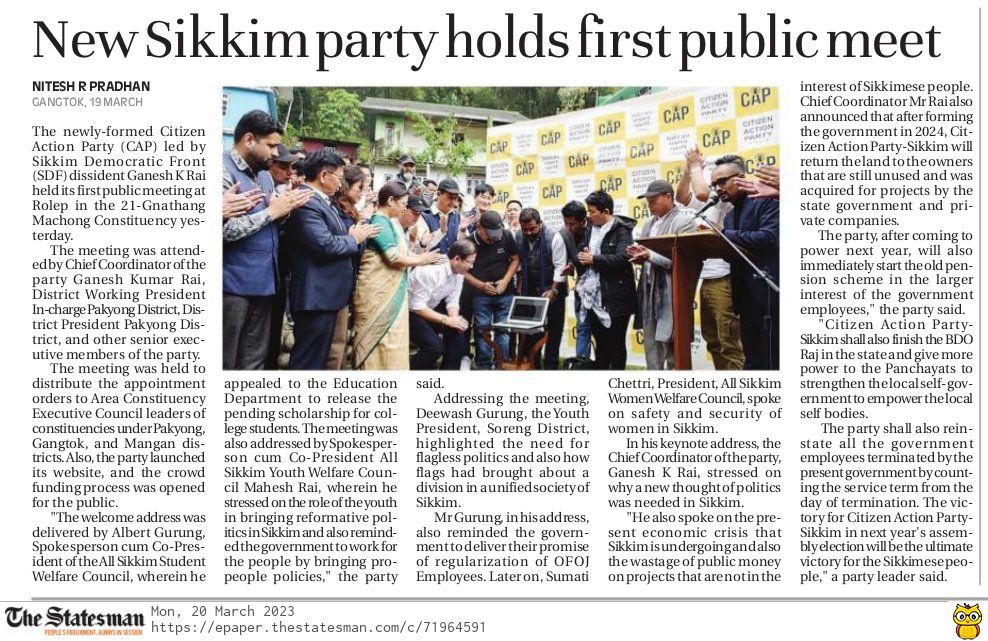 capsikkim's tweet photo. @TheStatesmanLtd @GaneshKRai @citizenactionparty https://t.co/7eUB8mkEr9 https://t.co/jtOidaBW0Z