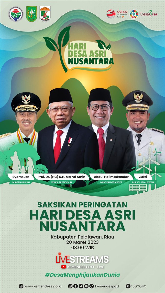 RanduAnata's tweet photo. Selamat #HariDesaAsriNusantara 

@jokowi @halimiskandarnu @kemendespdtt @taufikmadjid71 @yusradaridesa #TPPRiau https://t.co/r6RpnQYMsk