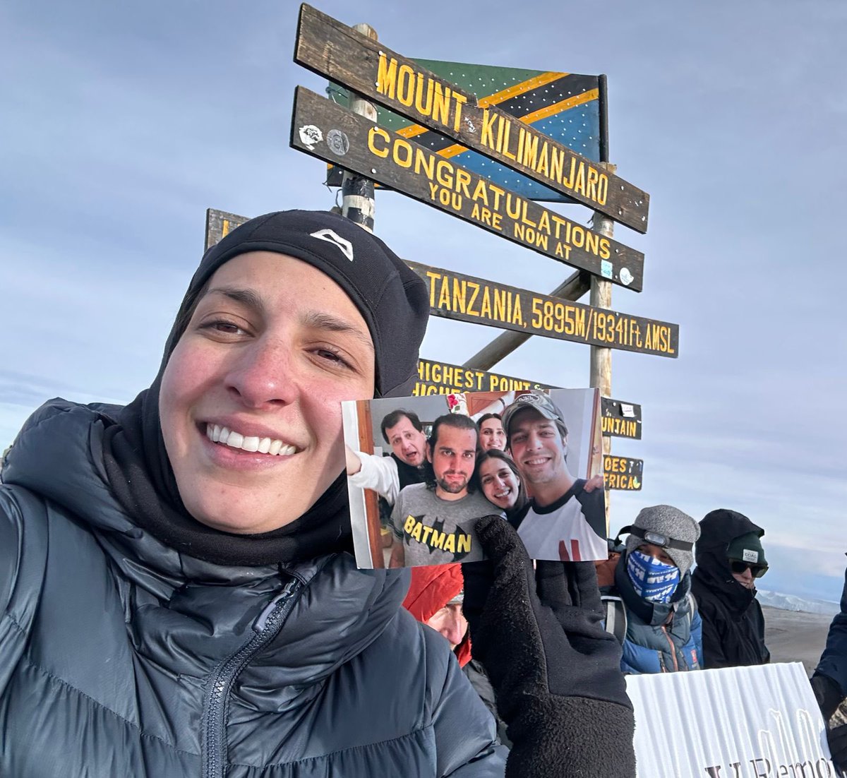My sister Mrs Bhindi and her Husband Mr MeenooJaan have climbed to the top of Mount Kilimanjaro on her birthday with my first selfy from 2016 after escaping the Taliban.