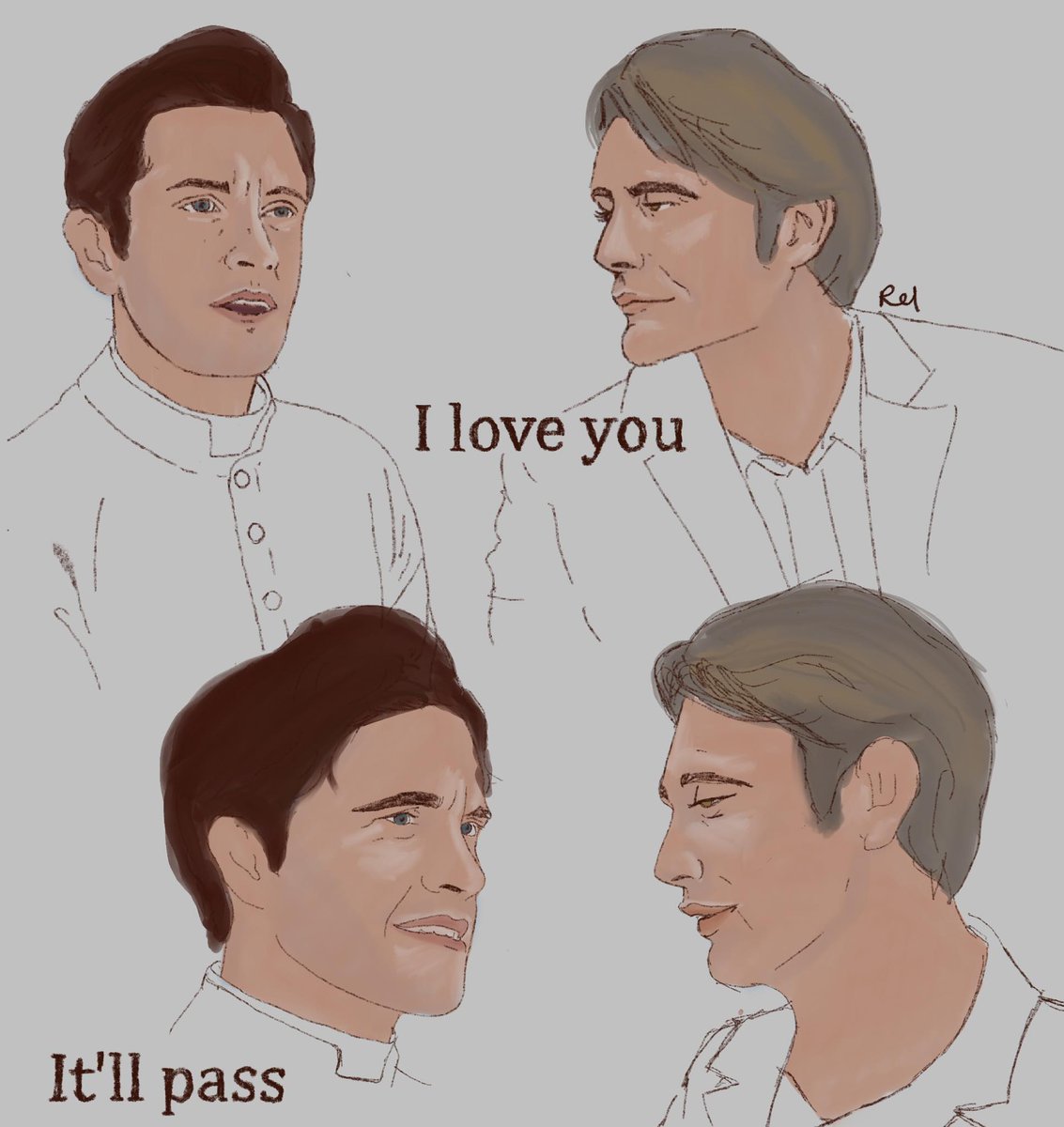 BecomingRel's tweet photo. "... and I know that’s why people want people like you in their lives, because you just tell them how to do it. You just tell them what to do and what they’ll get out at the end of it"

Hannibal in love with the hot priest
Yep fleabag
#hannigram #priestAU https://t.co/25HOuMxeEt