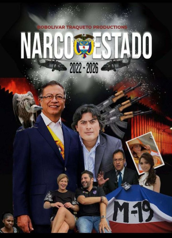 Flormita2's tweet photo. @RevistaSemana Ahora sí le podemos decir #NarcoGobiernoTerrorista sin que los Petristes lloren https://t.co/5oES6Qmg96