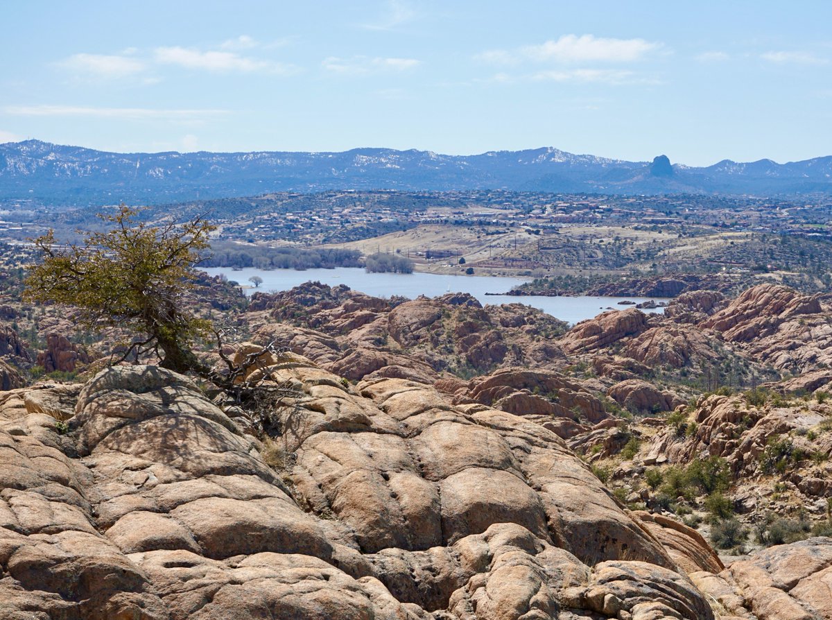 From the San Francisco Peaks to Watson Lake, the views are amazing on #PrescottAZ's new trail in the #GraniteDells!

#DellsBonanzaTrail #SanFranciscoPeaks #WatsonLake #PrescottTrails #ArizonaHiking