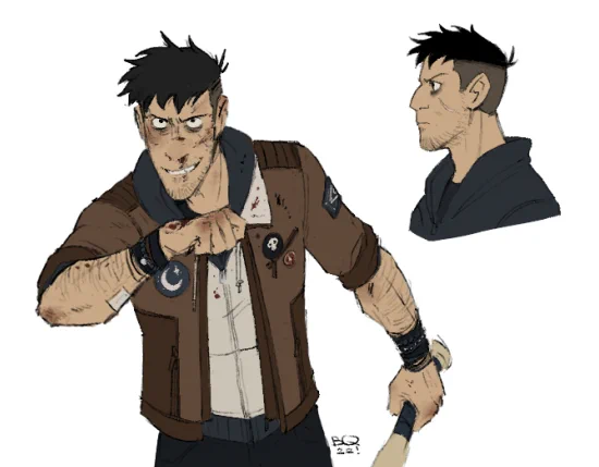 dave as a cubone gijinka, for an apocalyptic pokemon setting 