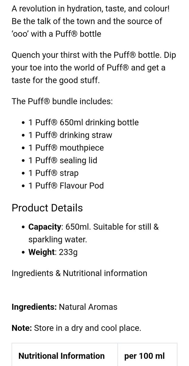 Jumpa dah.. Ni lah botol air yang Alif Satar viralkan kelmarin tu. Walau jenama lain, tapi produknya sama. Minum air kosong saja tapi kelirukan otak kita seolah kita minum air buahan mengikut pod perisa yang kita guna.. Banyak juga perisa dia, tengok di puffmalaysia.com