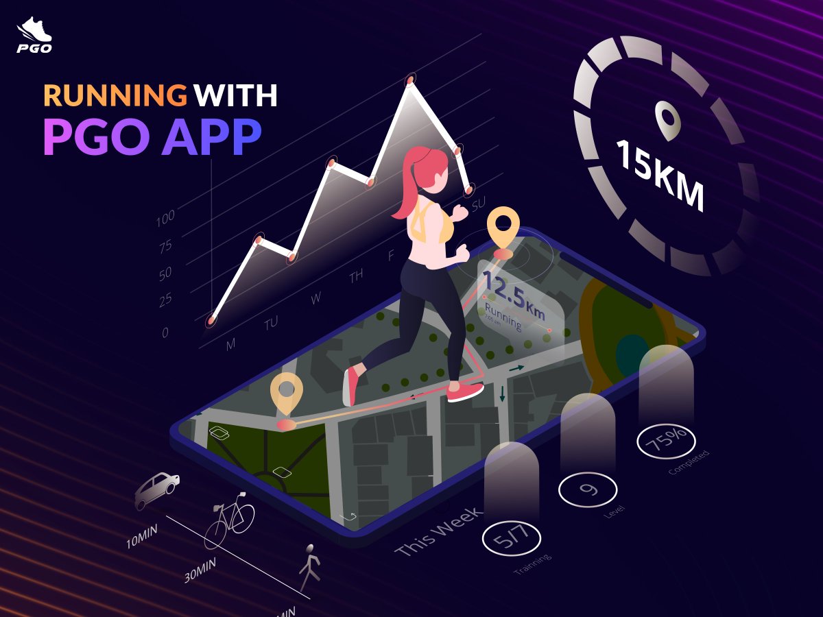 pgoforlife's tweet photo. 🔥 TRACKING THE RUNNING PROCESS WITH PGO APP 
PGO App is a running app that was developed with the mission to become a health technology solution, aiming to contribute to improving people's health and quality of life.
Starting running routine with great tracking features of PGO. https://t.co/gK7mPBgF0F
