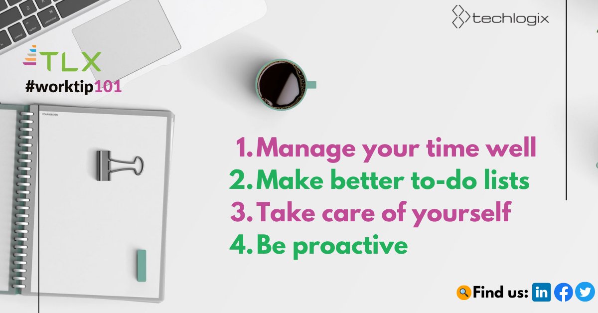 MobilityTlx's tweet photo. #worktip101: The most efficient people aren't necessarily brilliant – they've just found strategies to beat procrastination.
Here’s how to be more productive: 👇🏻 https://t.co/V8jFhsy4lo