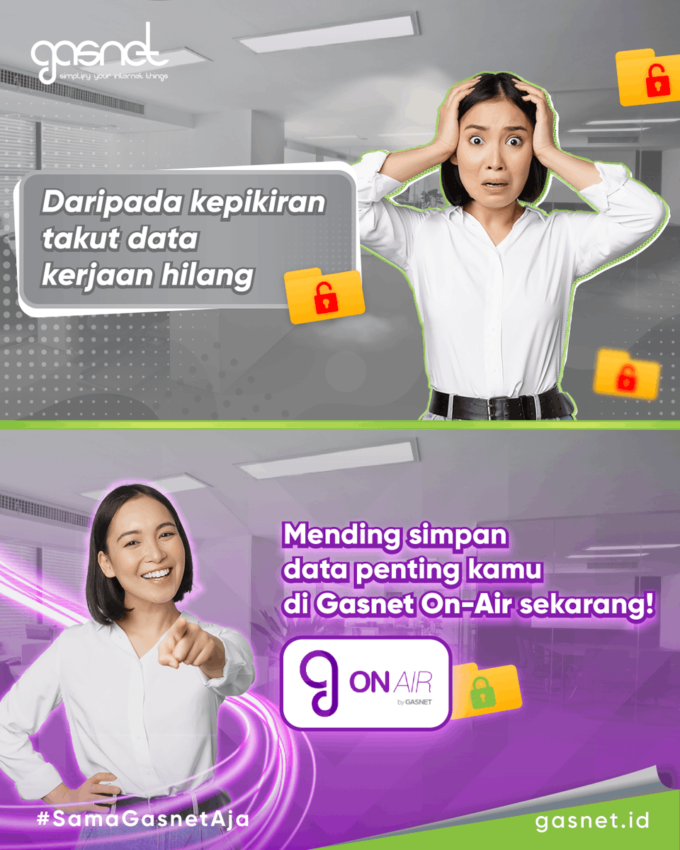 Gasnetid's tweet photo. Gausah kepikiran lagi deh sama keamanan data kamu!
Ada Gasnet On-Air yang siap bantu Gasnetizen untuk menjaga dan menyimpan data perusahaan kamu agar tetap aman! 🥰

#SamaGasnetAja
#Gasnet #InternetDedicated #InternetBroadband #InternetKantor #InternetCepat #GasnetOnAir https://t.co/Sv1XsQNlqe