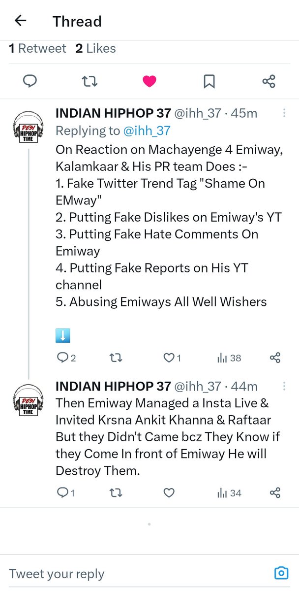 HindiHopHustler's tweet photo. Mujhe kisi ne kaha tha @realkrsna bhai lyrically khatam kar dete hai fir ye kya hai matlab krsna bhai se nahi hua toh ankit ganna Aa gye beef me jab unse nahi hua toh fanpages fir jab inse bhi kuch nahi hua toh report kar do video ko bahut sahi #Aworm ✌️ https://t.co/vlX1PcdmJ4