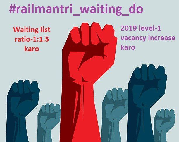 VikashK84658329's tweet photo. #railmantri_waiting_do
1-waiting do 1:1.5
2-group d VACANCY INCREASE kro
3-CCAA ko each category se only 20% do
@AshwiniVaishnaw 
@PMOIndia 
@RailMinIndia 
@narendramodi 
@NidhiTanejaa 
@ndtvindia
@ABPNews 
@aajtak 
@AmitShah
@RahulGandhi
@ravishndtv 
Don't play with students 1 https://t.co/UwY8rLoR8B