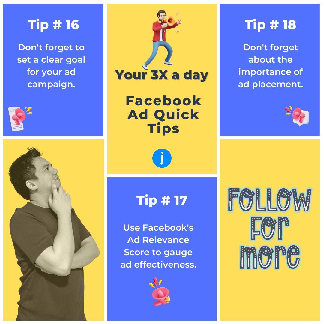 jamesliwan's tweet photo. Your 3X 𝐅𝐚𝐜𝐞𝐛𝐨𝐨𝐤 𝐀𝐝 𝐐𝐮𝐢𝐜𝐤 𝐓𝐢𝐩𝐬 of the Day!

𝐅𝐨𝐥𝐥𝐨𝐰 𝐟𝐨𝐫 𝐦𝐨𝐫𝐞! 

#facebookstrategy #facebooksads #ofwbusiness #pinoybusiness #NegosyongPinoy https://t.co/aODObXgVrT