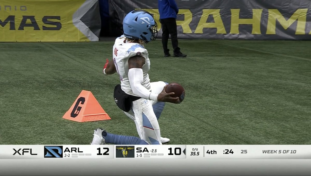 WE OWN THE ALAMO <a href="/XFLBrahmas/">San Antonio Brahmas</a> 
#RenegadeNation 😈😈

<a href="/MarquetteKing/">Marquette King</a> is in HIS DUFFLE ‼️💼