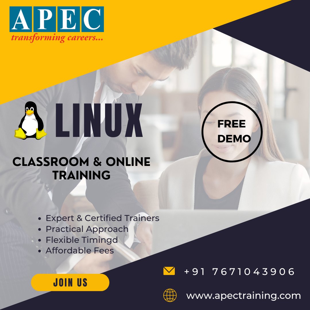 apecITtraining's tweet photo. Attend Free Demo on Linux Training by Real-Time Expert.

For More Details:
Enroll Now: https://t.co/PhKutTcNXd
Visit: https://t.co/Y0YHFh3IXn
Call: +91 7671043906 | info@apectraining.com

#apec #training #technology #tech #security #linuxuser #linuxmint #linuxfan #linuxwindows https://t.co/rhhW7gbdGf