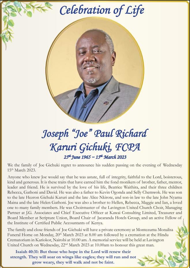 DavidNdii's tweet photo. Fare thee well Joe. This is hard. https://t.co/wtm3VByGZU